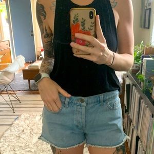 American Apparel Cut Off Jean Shorts, 27